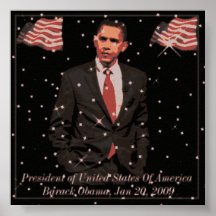 Poster 2009 de presidente Barack Obama