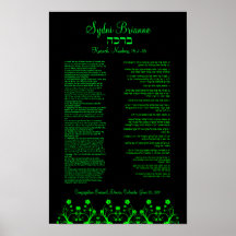 Poster 2 de la porción de Torah del regalo de Mitz