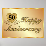 Poster - 50.o aniversario - oro