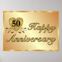 Poster - 50.o aniversario - oro