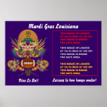 Poster 60" del carnaval x 40" notas de la opinión 