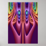 Poster abstracto artístico "junto "