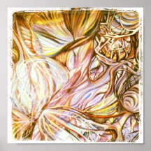 poster abstracto de la pintura al óleo