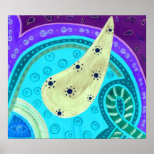 Poster abstracto de Paisley