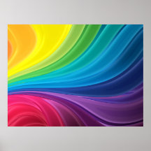 Poster abstracto del arco iris