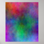 Poster abstracto del chapoteo del color