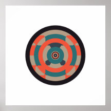 Poster abstracto del círculo