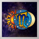 Poster abstracto del virgo