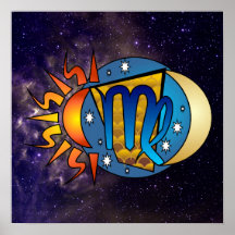 Poster abstracto del virgo