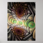 Poster abstracto mágico líquido