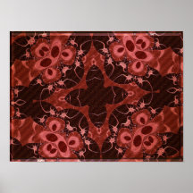 Poster abstracto rojo