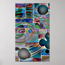Poster abstracto - tablero de giro