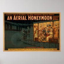 Poster AÉREO del VODEVIL de la comedia de la LUNA 
