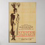 Poster africano del principio del viñedo