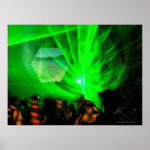 Poster al aire libre de las luces laser