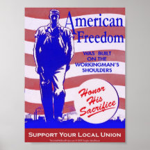 Poster americano de la libertad