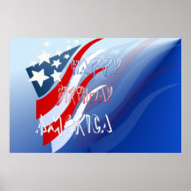 Poster americano del cumpleaños