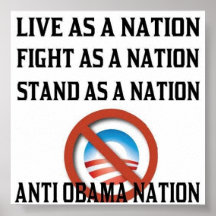 Poster anti de la nación de Obama