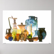 Poster antiguo de las botellas de CMCarlson