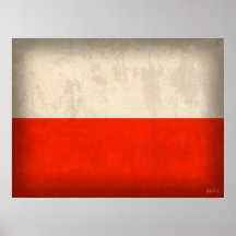 Poster apenado bandera de Polonia