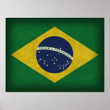 Poster apenado bandera del Brasil