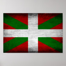 Poster apenado bandera vasca