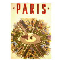Poster Arco del Triunfo París Francia del viaje de Comunicado Personalizado