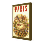 Poster Arco del Triunfo París Francia del viaje de Lienzo Envuelto Para Galerias
