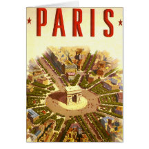 Poster Arco del Triunfo París Francia del viaje de Tarjeton