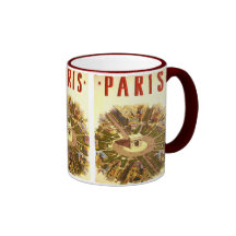 Poster Arco del Triunfo París Francia del viaje de Taza
