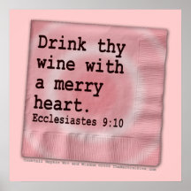 Poster, arte - beba Thy vino