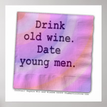 Poster, arte - hombres jovenes del vino viejo