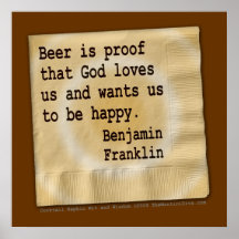 Poster, arte - la cerveza es prueba