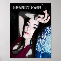 Poster artsy de la lluvia del brandy