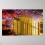 Poster astral de oro del palacio