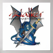 Poster azul de Rex