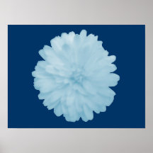 Poster azul helado de la maravilla