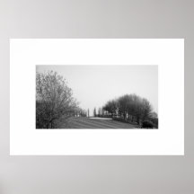Poster blanco y negro del campo de golf de Stockle
