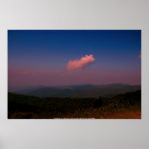 Poster Blue Ridge Mountains - impulsión del horizo