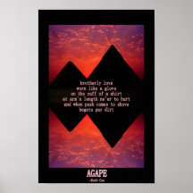 Poster BOQUIABIERTO del amor fraternal
