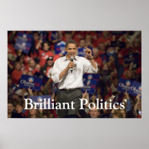 Poster brillante de la política