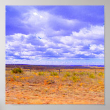 Poster brillante del paisaje