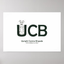 Poster canino vertical de la brigada