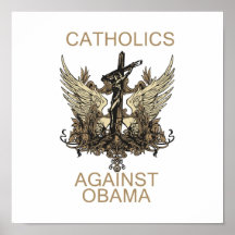 Poster: Católicos contra Obama