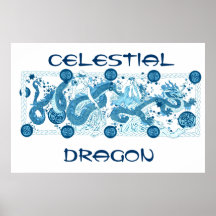 Poster celestial del dragón