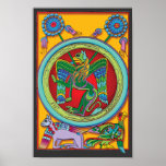 Poster céltico colorido de la impresión del art dé