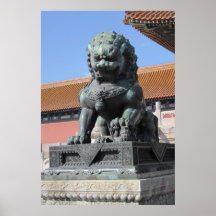 Poster chino del león