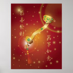 Poster chino feliz del Año Nuevo