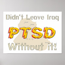 Poster chistoso militar de PTSD