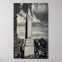 Poster - Chrysler que construye, NYC